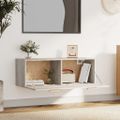 vidaXL Nástenná skrinka, sivá sonoma 100x36,5x35 cm, kompozitné drevo