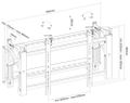 Neomounts LED-VW2000BLACK/Držák displeje/na stěnu/32-75"/fixní/pull-out/VESA 600X400/nosn. 70kg/černý Držák, VESA, nástenný, pro LCD a TV, úhloprícka 32"-75", nosnost 70kg, fixní, cerný