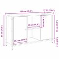 vidaXL Zostava TV skriniek 101 x 35 x 65 cm Čierny dub