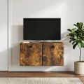 vidaXL Nástenná TV skrinka 59,5 x 31 x 30 cm Dymový dub