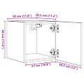 vidaXL Nástenné TV skrinky 2 ks biele 30,5x30x30 cm