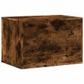 vidaXL Uzavretý box na stelivo, tmavý dub 60x40x40cm, kompozitné drevo