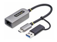 Sieťový adaptér - USB-C 3.2 Gen 1 / Thunderbolt 3 - 10M/100M/1G/2.5 Gigabit Ethernet - sivá space gray