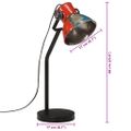 vidaXL Stolová lampa 25 W viacfarebná 17x17x60 cm E27