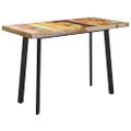 vidaXL Jedálenský stôl, nohy v tvare V 140x70x77 cm, recyklovaný masív