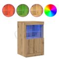vidaXL LED komoda Remeselný dub 41 x 37 x 67 cm Kompozitné drevo
