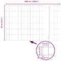 vidaXL Euro plot 0,6 x 50 m Železo potiahnuté PVC Zelená