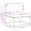 vidaXL Záhradná súprava gaučov 3 ks Prírodná a krémová