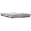 vidaXL Posteľný rám sivý dub sonoma 120x190 cm borovicový masív