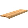 vidaXL Schodiskové stupne 2 ks svetlohnedá 90x30x2 cm dubový masív