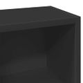 vidaXL Skrinky na CD 2 ks, čierne 21x16x93,5 cm, kompozitné drevo