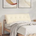 vidaXL Poduška na chrbát Krémová 140 x 50 cm Kordúrová tkanina