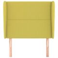 vidaXL Čelo postele so záhybmi zelené 83x23x118/128 cm látka