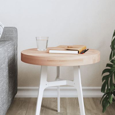 vidaXL Stolová doska Ø40x4 cm okrúhla masívny buk