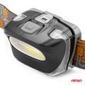 Čelová LED COB lampa 3xAAA 150 lúmenov IPX3