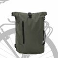 vidaXL Cyklistická taška Olivová 31 x 13 x 58 cm Polyester