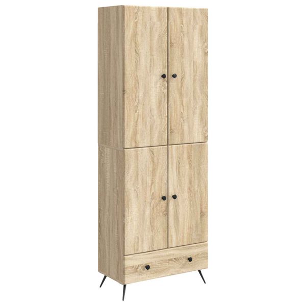 vidaXL Sada skríň 2 pcs Dub sonoma Kompozitné drevo
