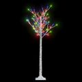 vidaXL Vianočný stromček/vŕba 140 LED 1,5 m, farebná, dovnútra/von