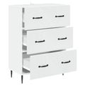 vidaXL Zásuvkový kabinet Biela 66 x 34,5 x 89,5 cm Kompozitné drevo