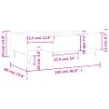 vidaXL Konferenčný stolík hnedý dub 104x60x35 cm kompozitné drevo