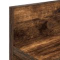 vidaXL Vešiak na stenu Nástenná montáž Dymová dub 100 x 10,5 x 18 cm