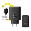 Baseus OS-Cube Pro 2xUSB-C + sieťová nabíjačka USB, 65 W (čierna)