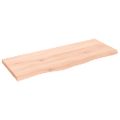 vidaXL Stolová doska 100x40x(2-4) cm neošetrený dubový masív