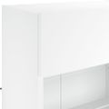 vidaXL 6-dielna súprava TV nástenných skriniek s LED svetlami biela