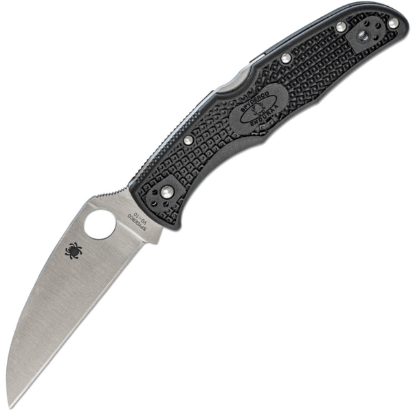 Spyderco C10FPWCBK Endura 4 Wharncliffe Plain vreckový nôž 9,6 cm, Satin, čierna, FRN