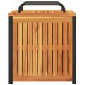 vidaXL Vonkajší box na vankúše 45x45x45/53 cm masívna akácia a oceľ