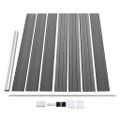 vidaXL Sada plotových panelov WPC 353x146 cm sivá