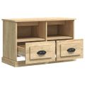 vidaXL TV skrinka dub sonoma 80x35x50 cm spracované drevo