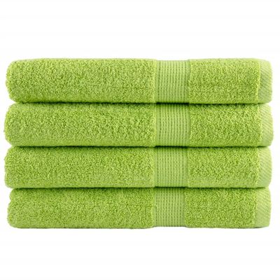 vidaXL Prémiové uteráky SOLUND 4 ks jablkové 100x200cm 600 g/m2