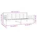 vidaXL Denná posteľ sivá masívna borovica 90x200 cm