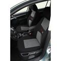 Poťahy sedadiel sada 9ks CARBON DARK čierne AIRBAG