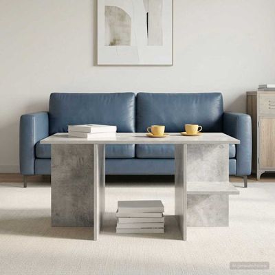 vidaXL Konferenčný stolík Betónovo sivá 87 x 50 x 45 cm