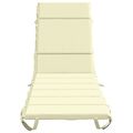 vidaXL Vankúš na ležadlo GEMERT 100% polyester Krémová 200 x 50 x 3 cm
