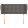 vidaXL Čelo postele so záhybmi sivé 83x23x78/88 cm umelá koža