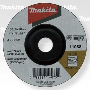 Makita brúsny disk 100x6x16 nerez