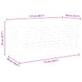 vidaXL Záhradný úložný box 117x50x55 cm masívne eukalyptové drevo