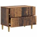 vidaXL Nočný stolík Staré drevo 62 x 34,5 x 48 cm Kompozitné drevo