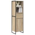 vidaXL Knižnica Sonoma 43 x 36 x 150.5 cm Kompozitné drevo