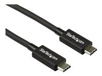 Kabel Thunderbolt - USB-C (M) do USB-C (M) - Thunderbolt 3 / USB / DisplayPort - 80 cm - podporuje 4K, podpora 5K - černá - pro P/N: PEXUSB321C