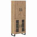 vidaXL Highboard 2 ks Remeselný dub 69,5 x 34 x 180 cm