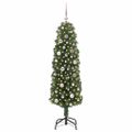 vidaXL Umelý vianočný stromček Zelená 150 cm PVC, oceľ a plast