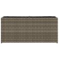 vidaXL Záhradné kvetináče 2 nádoby 2 ks sivé 90x20x40 cm polyratan
