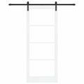 vidaXL Posuvné dvere ORKDAL Biela a čierna 86 x 211 cm