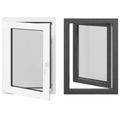 vidaXL Otočné a sklopné okno do suterénu RISOR 60 x 80 cm PVC a sklo