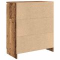 vidaXL Komoda so zásuvkou, staré drevo 71x35x84 cm, kompozitné drevo