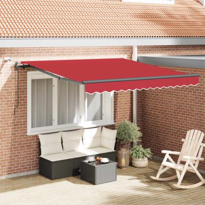 vidaXL Textília na slnečník Červená 300 x 250 cm Polyester